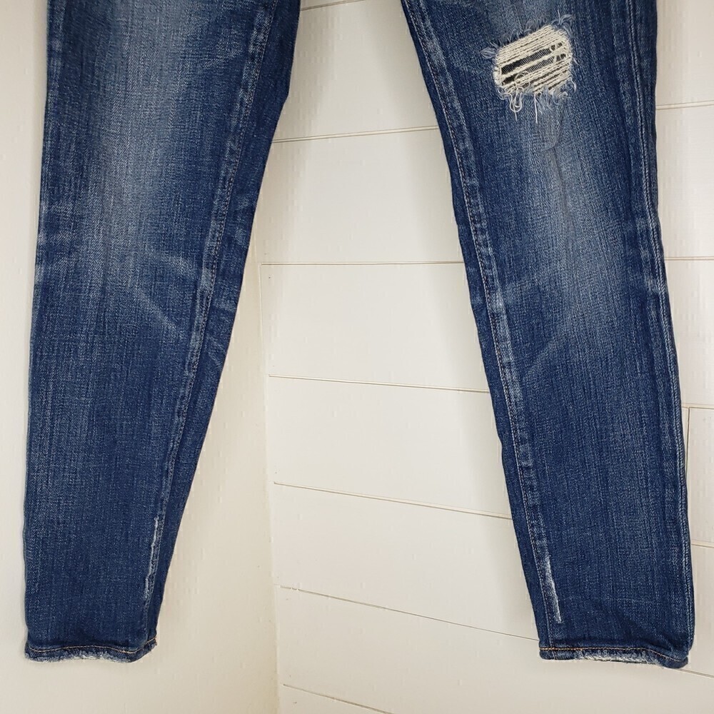 Moussy Distressed Destroyed Skinny Jeans Mid Rise Size 25 - Picture 4 of 8